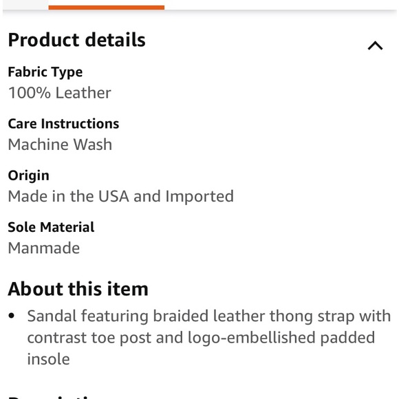 ANTHROPOLOGIE Sandal SBICCA Leather Thong Hand Made Tan Brown Flip Flop Size 7.5 - Picture 11 of 12